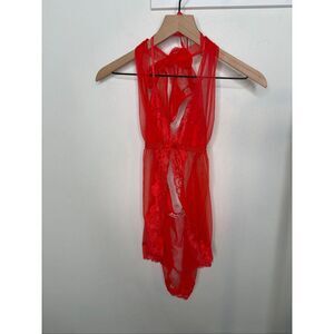 Frederick’s of Hollywood Halter Lace Negligee